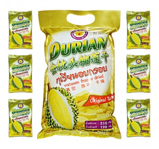 Freeze Dried Durian Monthong 210 gm  : 榴莲